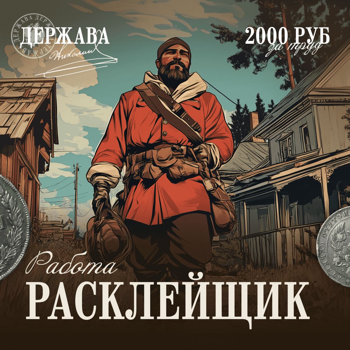 Расклейщик стикеров